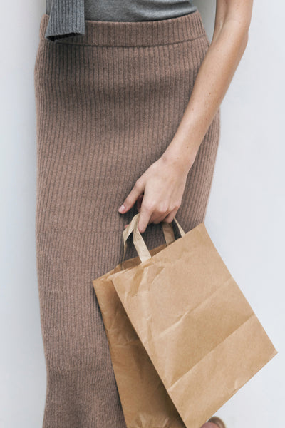 Premium Cashmere Sweater Skirt - The Megaluxe - AYR