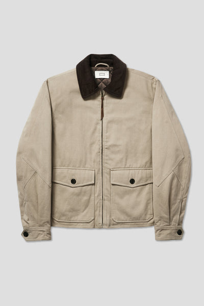 Classic Bomber Jacket in Cotton Twill Chino and Weatherproof