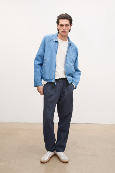 Midweight Zippered Jacket with Adjustable Elastic Drawcord