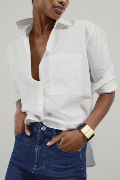 Oxford Cotton Long Sleeve Shirt - The Deep End - AYR Oxford Blue / XS Oxford Cotton Long Sleeve Shirt - The Deep End - AYR Oxford Blue / XS
