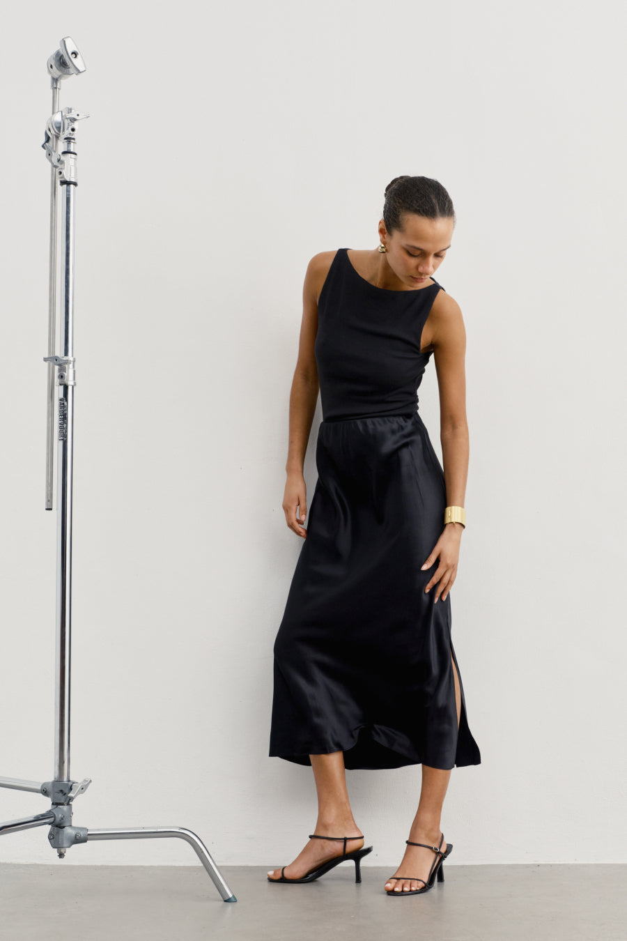 Premium Silk Charmeuse Slip Skirt - The Eleganza - AYR