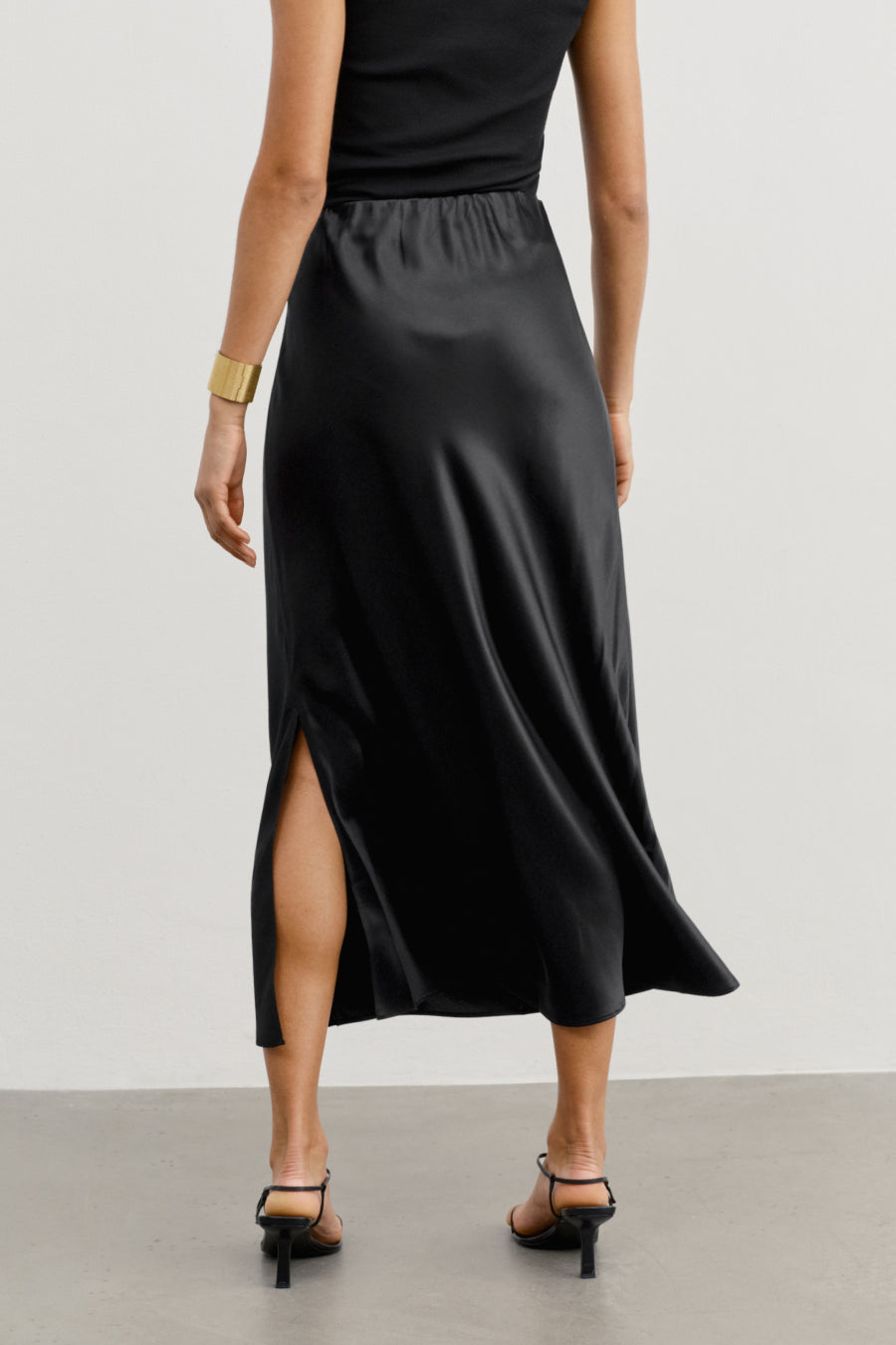 Premium Silk Charmeuse Slip Skirt - The Eleganza - AYR