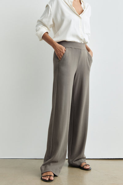 Pima Cotton Premium Modal Full Length Pants - The High Hopes - AYR display picture 1