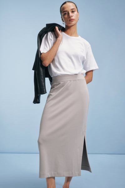 【PORTERNA】Diron Alpha Long Skirt ELDINA Women's 2024 Summer Ruffle Hem Long Skirt Elegant