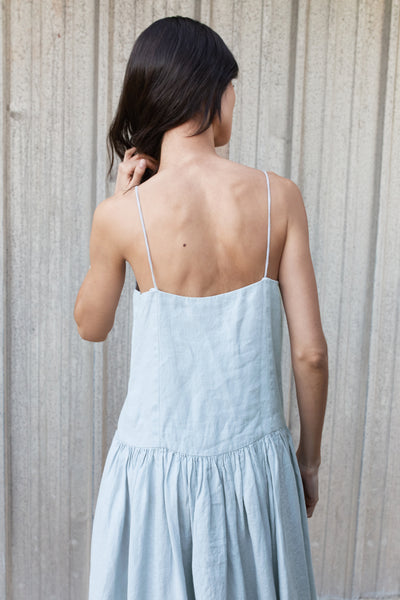 Premium Women's Sleeveless Irish Linen Maxi Dress - The Hydro