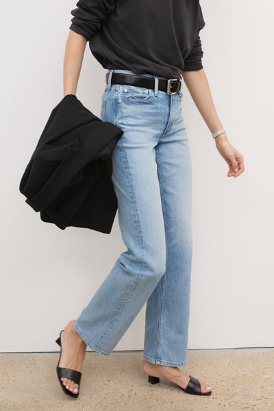 Relaxed High Rise Straight Leg Denim - The Roadie - AYR