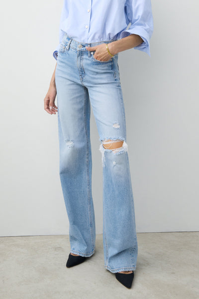 Comfort Stretch Wide Legged Jeans - The Secret Sauce - AYR