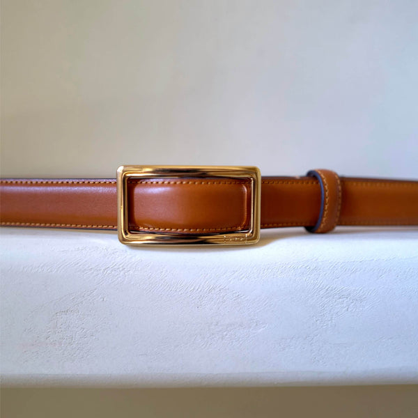 Wrap Belt | Wrap Cognac Belt | Women's Leather Belt Extra Length