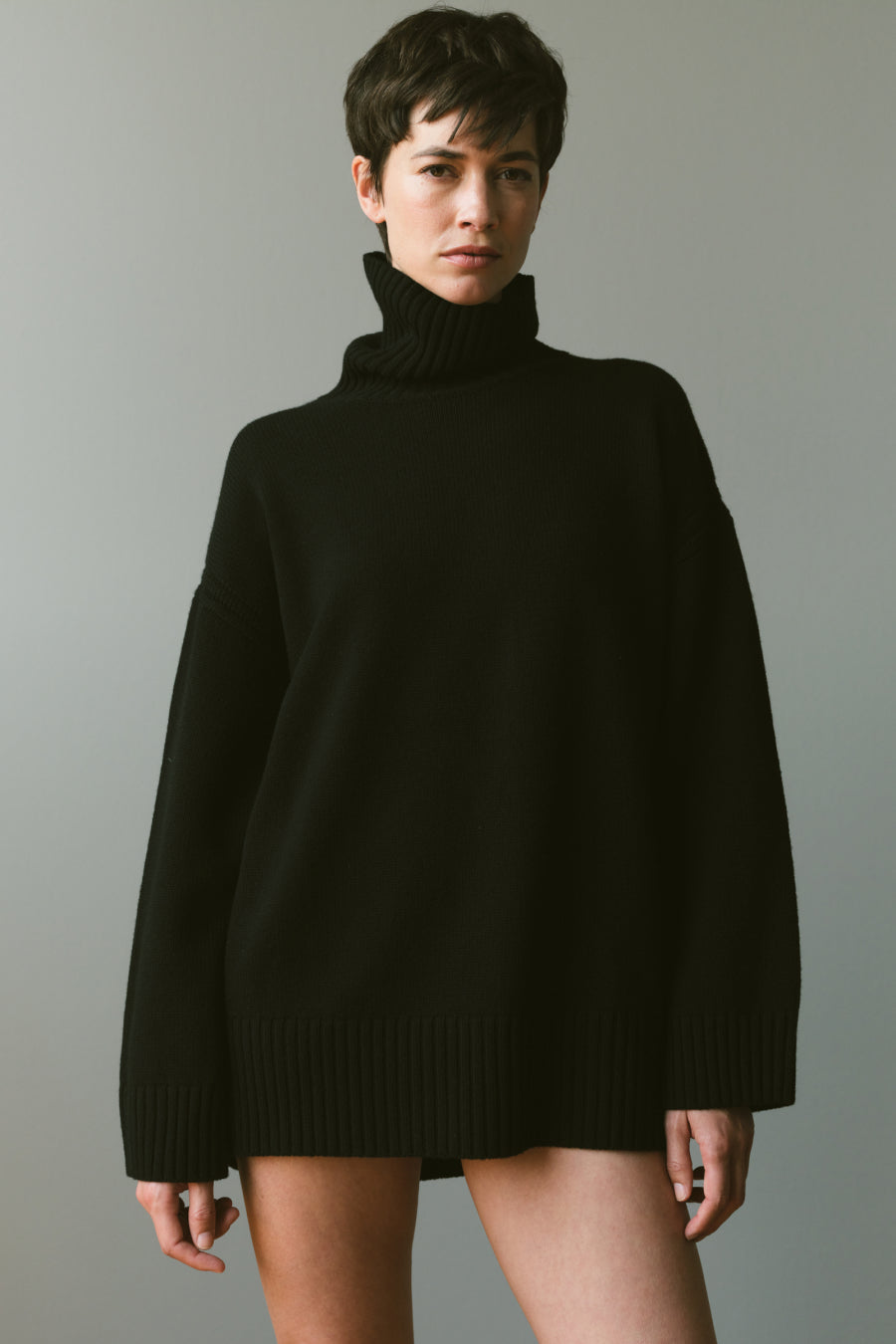 Women's Oversized Cashmere Turtleneck Sweater - The Big Feels - AYR