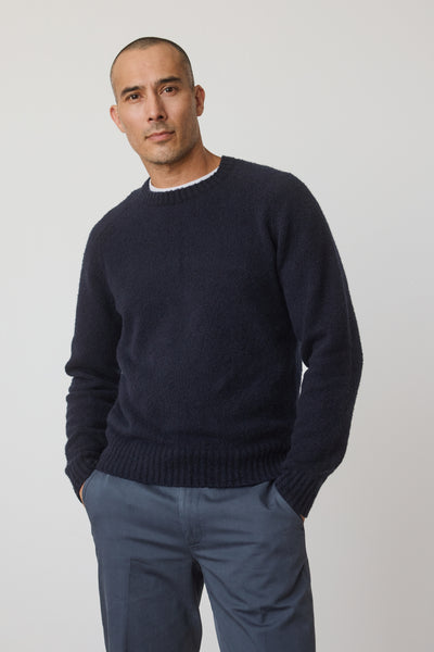 Textured Cotton Blend Sweater