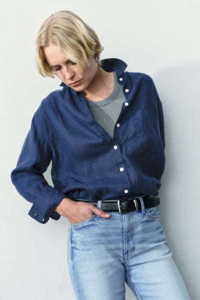 Linen Long Sleeve Button Down Shirt