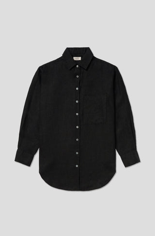 The Deeper End – Black linen