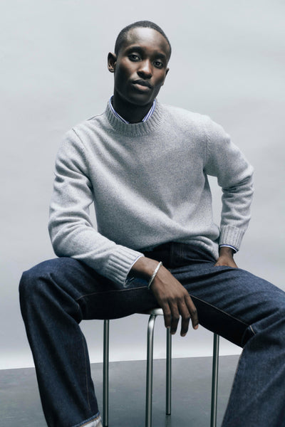 Men's Premium Cashmere Mock Neck Sweater