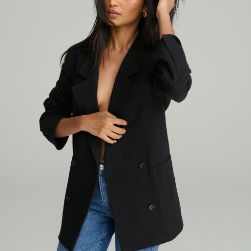 Heavy Silk Shirt with Long Sleeves- The Deep End in Heavy