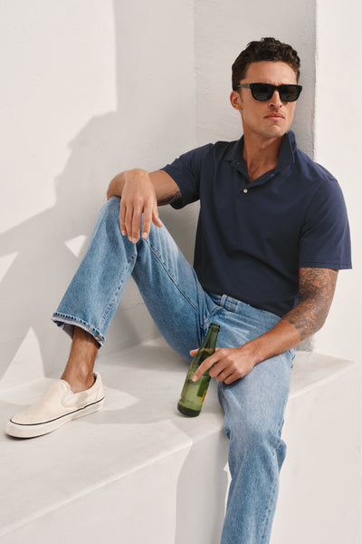 Short Sleeve Pima Cotton Polo Shirt