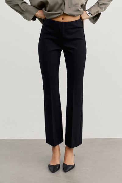 Italian Ponte Kick Flare Elastic Waist Pant from AYR - $245