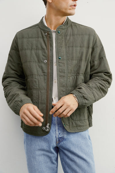 Men's Premium Quilted Cotton Military Jacket