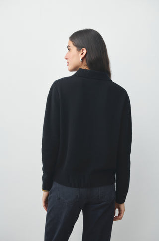 The Cashmere Polo – Black