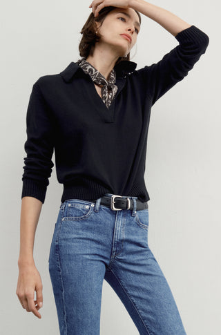 The Cashmere Polo – Black