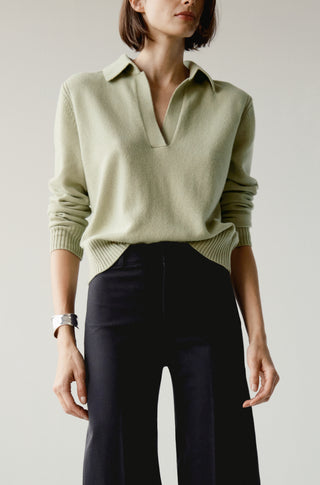 The Cashmere Polo – Iced matcha