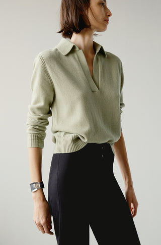 The Cashmere Polo – Iced matcha