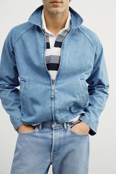 Midweight Zippered Jacket with Adjustable Elastic Drawcord