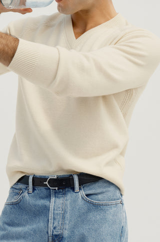 The Collegiate – Ivory cashmere