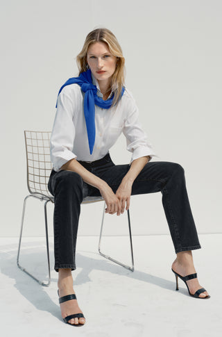 The Deep End – Soft white heavy silk