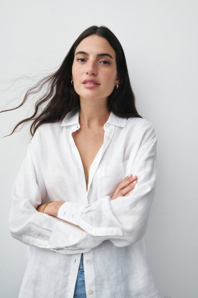 Linen Long Sleeve Button Down Shirt