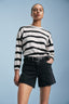 The Early Mornings Tee  – Magpie Stripe