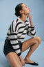 The Early Mornings Tee  – Magpie Stripe