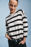 The Early Mornings Tee  – Magpie Stripe