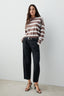 The Early Mornings Tee  – Shiitake Stripe