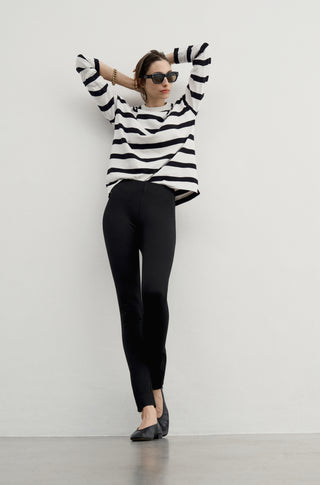 The Early Mornings Tee – Magpie stripe