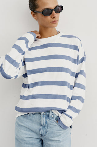 The Early Mornings Tee – Overcast stripe