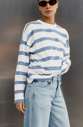 The Early Mornings Tee – Overcast stripe