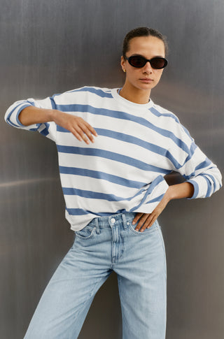 The Early Mornings Tee – Overcast stripe