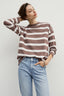 The Early Mornings Tee  – Shiitake Stripe