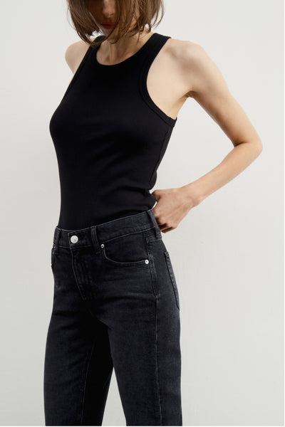 Sleeveless Ribbed Knit Tank