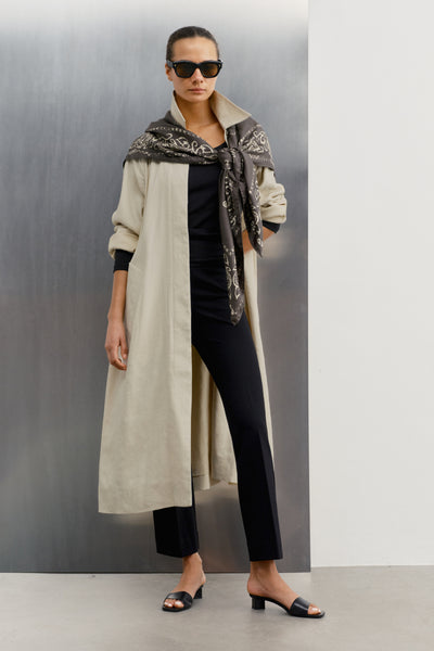 Premium Women's Cotton Linen Trench from AYR - $795