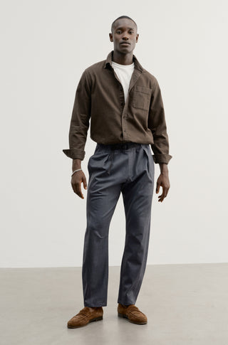 The Ginza – Heather slate wool