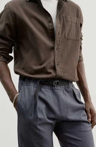 The Ginza – Heather slate wool