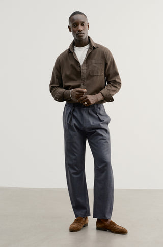 The Ginza – Heather slate wool