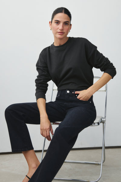 Premium Cotton Long Sleeve Cropped T