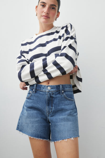 Premium Cotton Long Sleeve Cropped T from AYR - $125