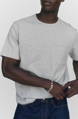 The Heavy Pocket T – Heather gray