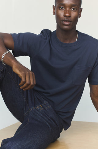 The Heavy Pocket T – Vintage navy