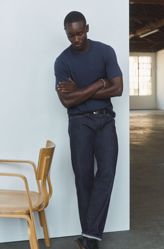 The Heavy Pocket T – Vintage navy