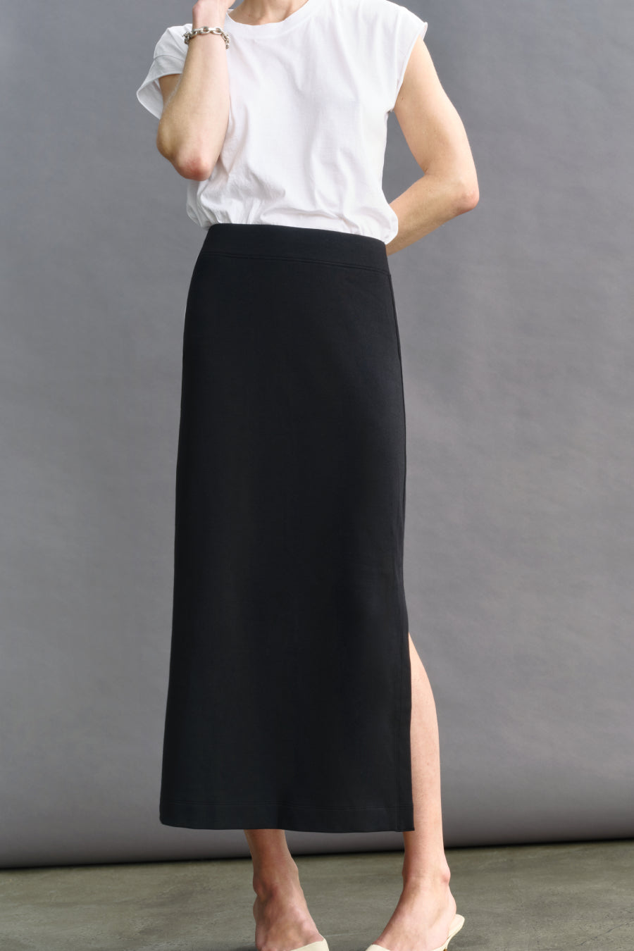 Pima Cotton Modal Black Skirt - The High Hopes Skirt - AYR