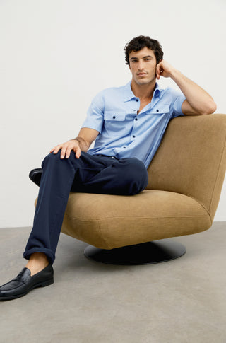 The Holiday in Cool Wool – Spring blue